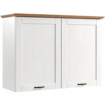 Home Affaire Hängeschrank HOME AFFAIRE "Teramo", weiß (weiß, honig), B:105cm H:75cm T:37cm, Massivholz, Schränke, Hängeschrank, Breite 105 cm, 2 Holztüren, 1 Einlegeboden