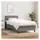 vidaXL Boxspringbett 100 x 200 cm Dunkelgrau