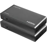Logilink HDMI Extender Set über LAN, KVM, 50m, 2xUSB,1080p/60Hz,HDCP,IR,loop Out