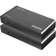Logilink HDMI Extender Set über LAN, KVM, 50m, 2xUSB,1080p/60Hz,HDCP,IR,loop Out