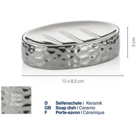 Kela Seifenschale Sterling Keramik Silber