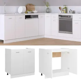 vidaXL Unterschrank Spülenunterschrank 80 x 46 x 81,5 cm Weiß