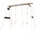 Axi Schaukel 4-in-1 SportsFun Weiß Holz