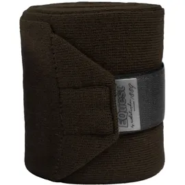 EQuest Acryl-Strickbandagen für Pferde 2 St Braun 2,5 m
