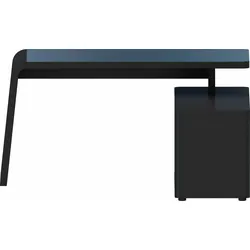Eckschreibtisch JAHNKE "CSL 465", schwarz (schwarz matt), B:154cm H:76cm T:60cm, Tische