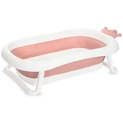 Lorelli Babybadewanne Royal 83 cm faltbar, Kanalabdeckung, stabile Beine rosa