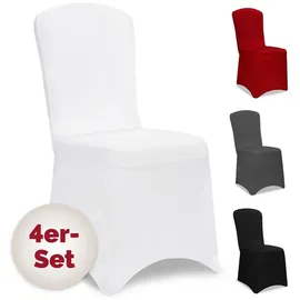 DETEX Stuhlhusse Stretch Weiß 4er Set