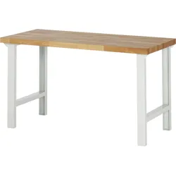 PROREGAL Werkbank Serie 7000 - Modell 7000 | HxBxT 84x150x70cm | Lichtgrau | Arbeitstisch Werktisch