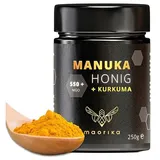 maorika Manuka Honig MGO 550+ mit Kurkuma 250 g