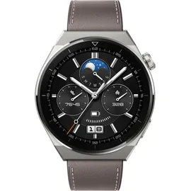 Huawei Watch GT 3 Pro  46 mm titangrau Lederarmband grau