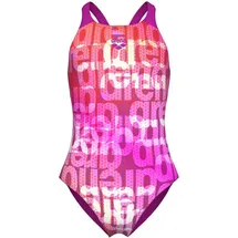 Arena Multi Colours Badeanzug Pink Multi-Very Fuchsia 140