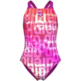 Arena Multi Colours Badeanzug Pink Multi-Very Fuchsia 140