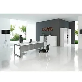 Hammerbacher RSI18 Sichtblende grau 168,2 x 35,0 cm