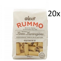 20 Rummo Rigatoni N°50 Pasta Teigwaren aus Hartweizengrieß Bronze-Zeichnung 500g