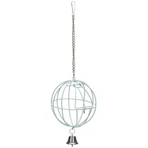 beeztees 810565 Futterball mit Tuer Plus Glocke Chrom, 12 cm