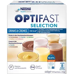 OPTIFAST Selection Drinks & Cremes Pulver 8X55 g