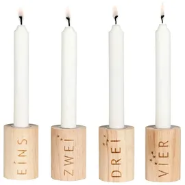 räder Adventslicht Set 4tlg. 4 Kerzenhalter