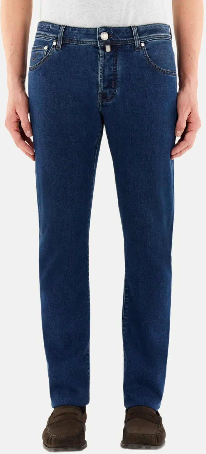 Slim-Fit Jeans Denim Bard in Powerstretch Blau 34