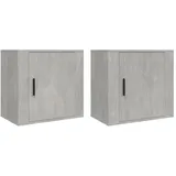 vidaXL Hängenachtschrank 2 Stk. 50 x 30 x 47 cm Betongrau
