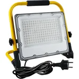 150 W Led-baustrahler – Leistungsstarke Und Wasserdichte Ip66-baustellenbeleuchtung, 6500 K Weißes Licht, 15000 Lumen Mit Schuko-stecker Und 4 M Kabel – Ideal Für Arbeiten Im Innen- Und Außenbereich