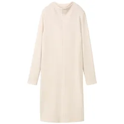 TOM TAILOR Damen Strukturiertes Kleid, braun, Uni, Gr. 36