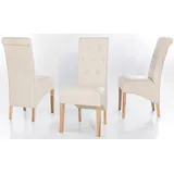 Home Affaire Stuhl »Chris«, (Set), 4 St., Kunstleder, im 2er, 4er oder 6er-Set, beige