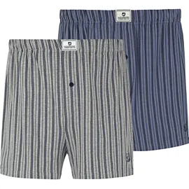 Jan Vanderstorm Boxershorts THURE blau/grau 4XL 2er Pack