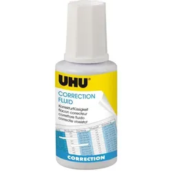 UHU Korrekturflüssigkeit Correction Fluid, weiß, 20 ml