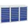 stumpf metall Schubladenschrank Metall 21 Schubladen enzianblau