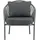 VCM Lindos Loungestuhl 2er Set 0 x 0 x 0 cm schwarz/grau