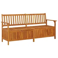 Furnicato Truhenbank 170 cm Massivholz Akazie