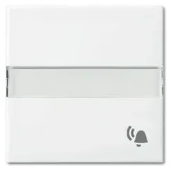 Kontrollwippe Schalter Busch-balance SI aws glz Symbol Klingel m.Beschr.Feld