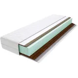 Latexmatratze 7-Zonen 140x140 cm, Hypoallergene & Antiallergische, 21 cm hohe, Godre, 21 cm hoch 140 cm x 140 cm x 21 cm