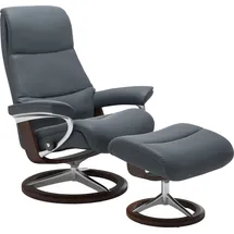 Stressless Stressless® Relaxsessel »View« mit Signature Base, Größe S,Gestell Braun blau