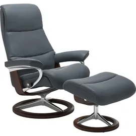 Stressless Stressless® Relaxsessel »View« mit Signature Base, Größe S,Gestell Braun blau