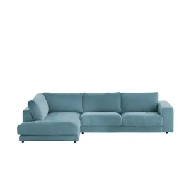 jette home Ecksofa Cord Sila ¦ türkis/petrol ¦ Maße (cm): B: 325 H: 85 T: 224.0
