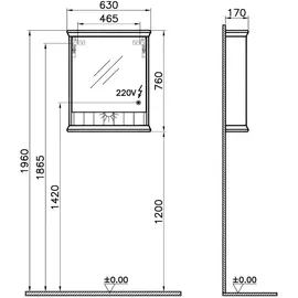 Vitra Valarte 63 cm weiß