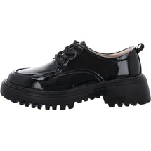 Artiker Damen Plateau Schnürschuhe für Damen, schwarz, 39 EU