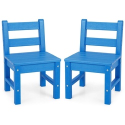 COSTWAY Kindersitzgruppe 3 TLG. Kindertisch, (2-tlg) blau