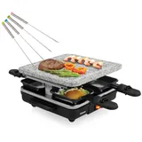 setpoint - raclette für 4 Personen, kleiner Steingrill mit Teppan Gabeln, 600 Watt