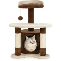 LIONTO Kratzbaum 65 cm braun/beige