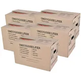 Buri Umzugskarton 5 Stück bedruckt 59x34x35cm Traglast bis 30kg Aufbewahrung Kiste