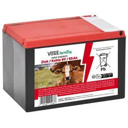 VOSS.farming ZINK KOHLE 55Ah - 9V Weidezaunbatterie, klein