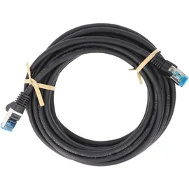 goobay CAT 6A Patchkabel, S/FTP PiMF, Schwarz