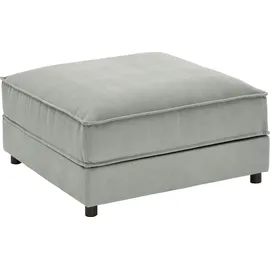 Atlantic Home Collection Hocker Valan Cord 85 x 41 x 85 cm Grau