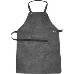 Served with Style - 78090 Schwarz - Gastfreundschaftsschürze aus Leder (groß)