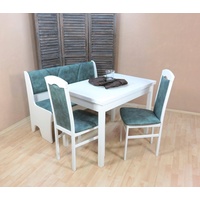 Home affaire Essgruppe »Halle«, (Set, 4 tlg.), weiss/opal, ,