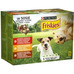 PURINA Friskies Hundefutter in Sauce 12x85g
