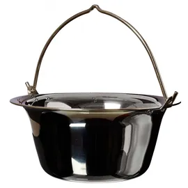 Outdoor-Kesseln Gulasch/Eintopfkessel 10 L Edelstahl weiß