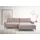 Home Affaire Ecksofa HOME AFFAIRE "Downtown, B/T/H: 272/190/84 cm L-Form", rosa (rosé), B:272cm H:84cm T:190cm, 88% Polyester, 12% Polyacryl, Sofas, Ecksofa, weicher Sitzkomfort auch in Cord und Bouclé, incl. Zierkissen